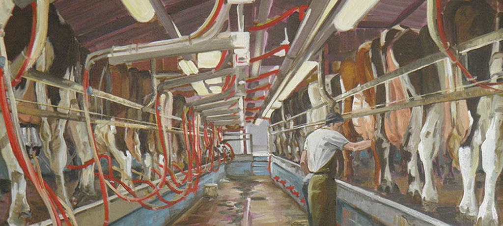 The new milking parlour